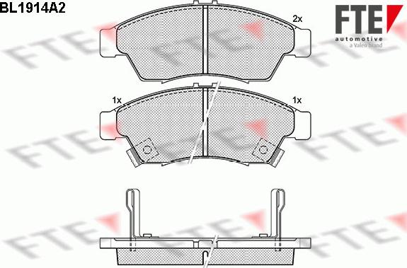 FTE 9010504 - Kit pastiglie freno, Freno a disco autozon.pro