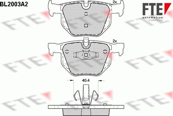 FTE 9010589 - Kit pastiglie freno, Freno a disco autozon.pro