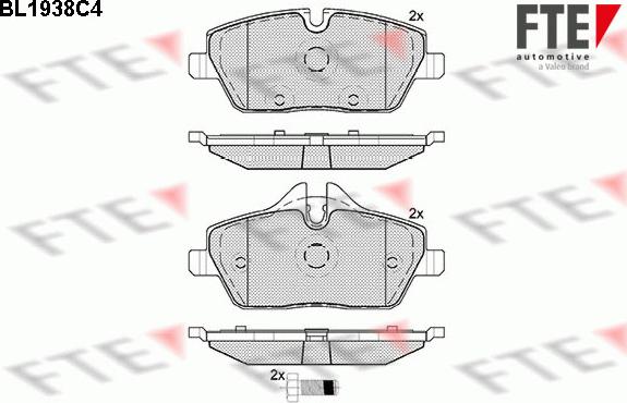 FTE 9010530 - Kit pastiglie freno, Freno a disco autozon.pro