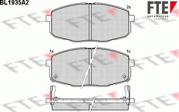 FTE 9010525 - Kit pastiglie freno, Freno a disco autozon.pro