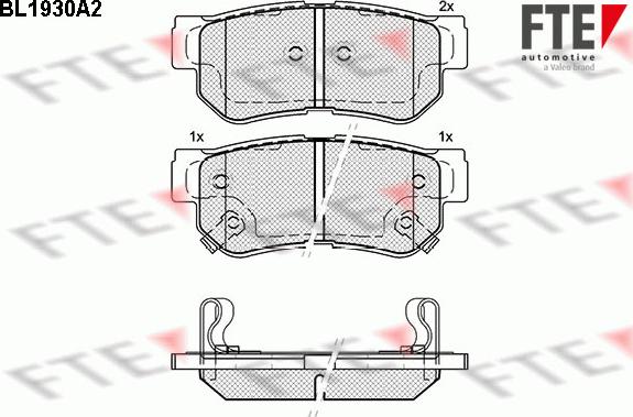 FTE 9010520 - Kit pastiglie freno, Freno a disco autozon.pro