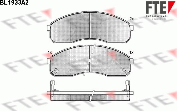 FTE 9010523 - Kit pastiglie freno, Freno a disco autozon.pro