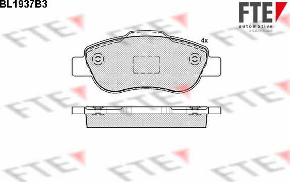 FTE 9010527 - Kit pastiglie freno, Freno a disco autozon.pro