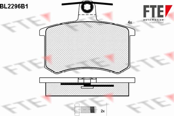 FTE 9010699 - Kit pastiglie freno, Freno a disco autozon.pro