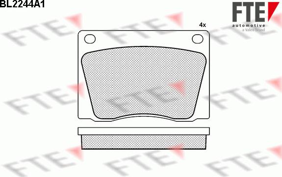 FTE 9010695 - Kit pastiglie freno, Freno a disco autozon.pro