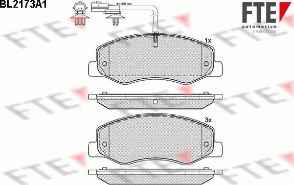 FTE 9010691 - Kit pastiglie freno, Freno a disco autozon.pro