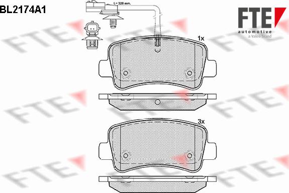 FTE 9010692 - Kit pastiglie freno, Freno a disco autozon.pro