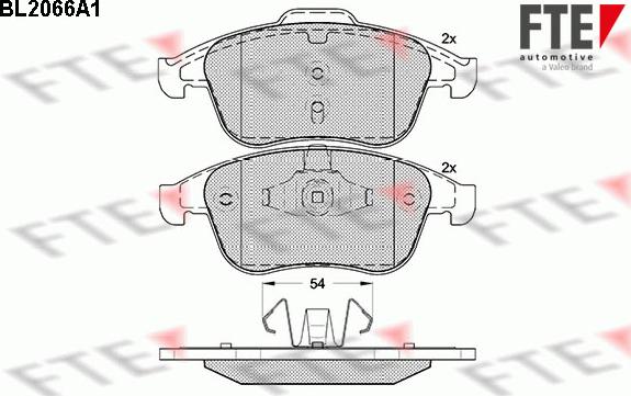 FTE 9010649 - Kit pastiglie freno, Freno a disco autozon.pro