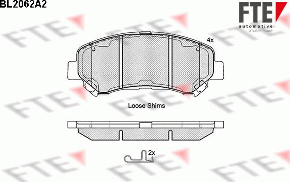 FTE 9010645 - Kit pastiglie freno, Freno a disco autozon.pro