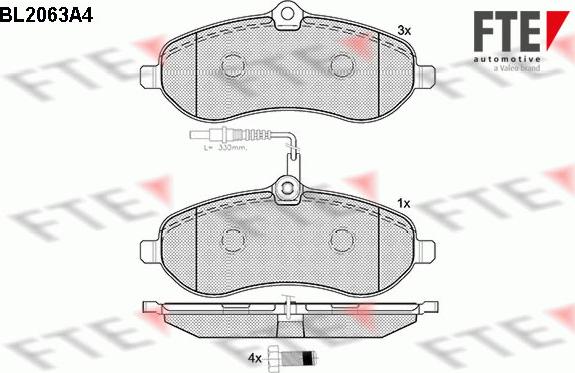 FTE 9010646 - Kit pastiglie freno, Freno a disco autozon.pro