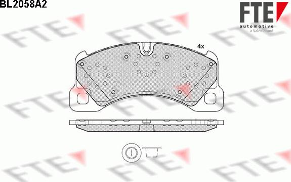 FTE 9010642 - Kit pastiglie freno, Freno a disco autozon.pro