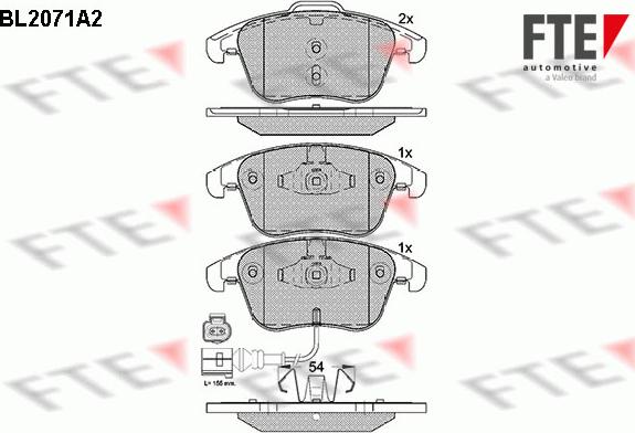 FTE 9010655 - Kit pastiglie freno, Freno a disco autozon.pro