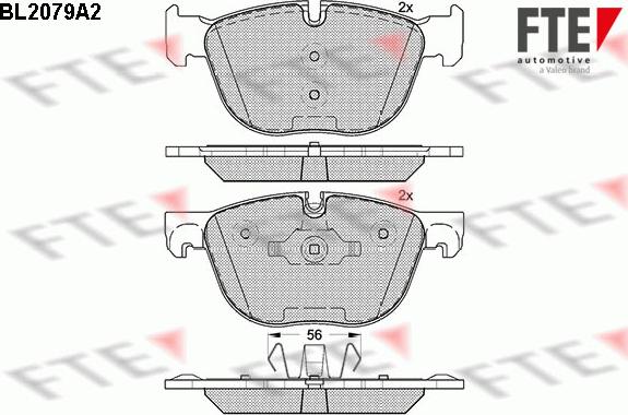 FTE 9010663 - Kit pastiglie freno, Freno a disco autozon.pro