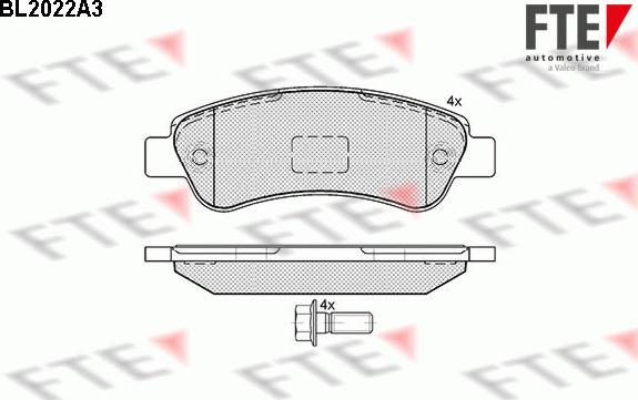 FTE 9010608 - Kit pastiglie freno, Freno a disco autozon.pro