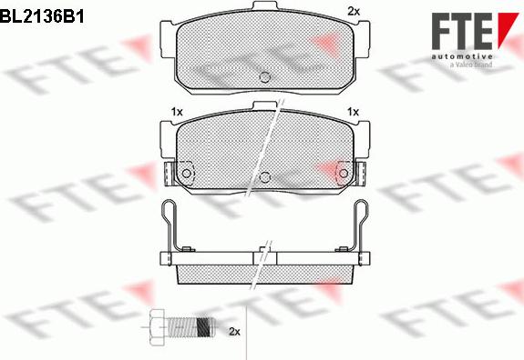 FTE 9010684 - Kit pastiglie freno, Freno a disco autozon.pro