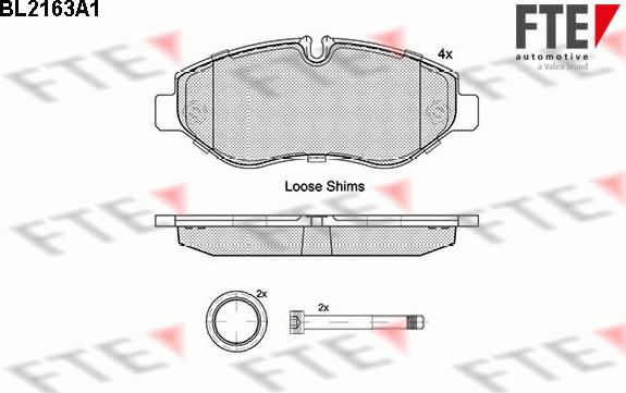 FTE 9010686 - Kit pastiglie freno, Freno a disco autozon.pro