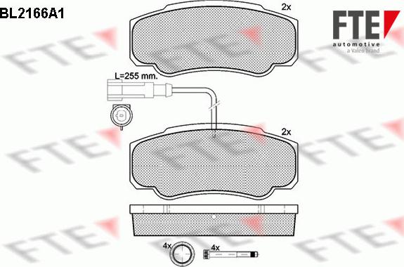 FTE 9010688 - Kit pastiglie freno, Freno a disco autozon.pro