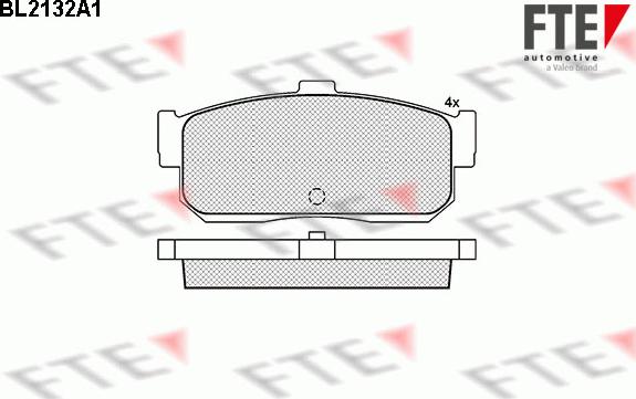 FTE BL2132A1 - Kit pastiglie freno, Freno a disco autozon.pro