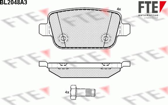 FTE 9010634 - Kit pastiglie freno, Freno a disco autozon.pro