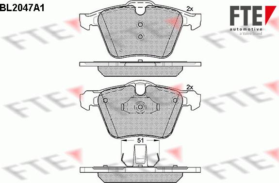 FTE 9010633 - Kit pastiglie freno, Freno a disco autozon.pro