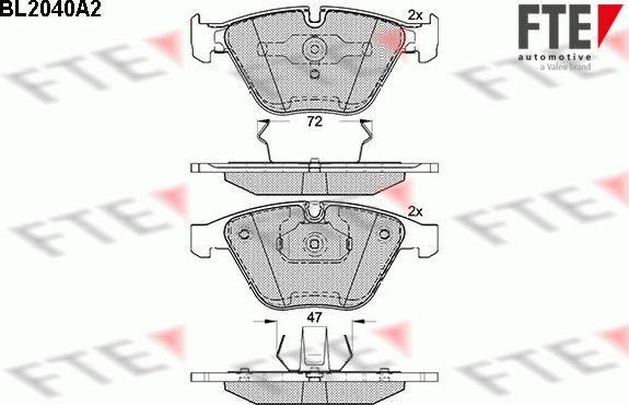 FTE 9010626 - Kit pastiglie freno, Freno a disco autozon.pro