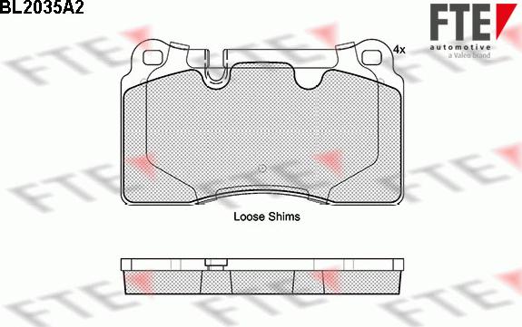 FTE 9010620 - Kit pastiglie freno, Freno a disco autozon.pro