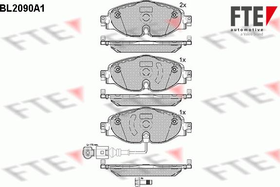 FTE 9010674 - Kit pastiglie freno, Freno a disco autozon.pro