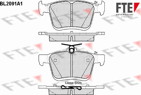 FTE 9010676 - Kit pastiglie freno, Freno a disco autozon.pro