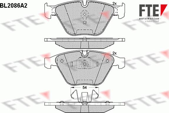 FTE BL2086A2 - Kit pastiglie freno, Freno a disco autozon.pro