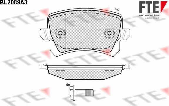 FTE 9010673 - Kit pastiglie freno, Freno a disco autozon.pro