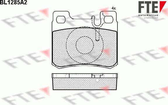 FTE 9010091 - Kit pastiglie freno, Freno a disco autozon.pro