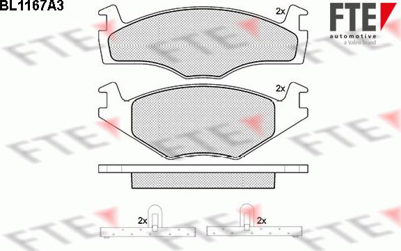 FTE 9010045 - Kit pastiglie freno, Freno a disco autozon.pro