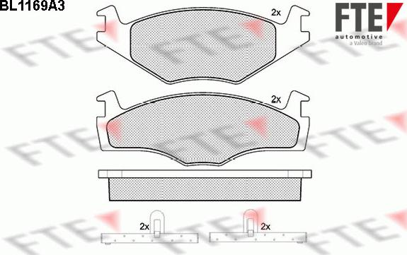 FTE 9010047 - Kit pastiglie freno, Freno a disco autozon.pro