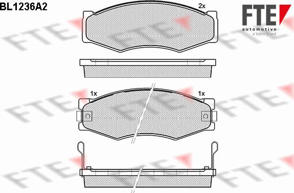 FTE 9010069 - Kit pastiglie freno, Freno a disco autozon.pro