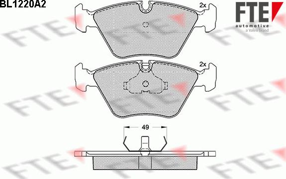 FTE 9010066 - Kit pastiglie freno, Freno a disco autozon.pro