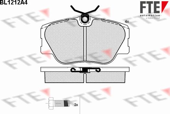 FTE 9010063 - Kit pastiglie freno, Freno a disco autozon.pro