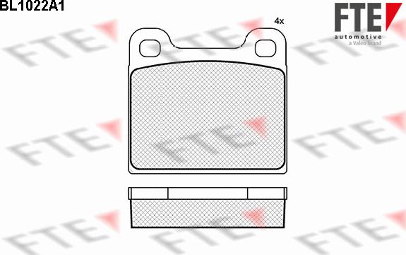 FTE 9010009 - Kit pastiglie freno, Freno a disco autozon.pro