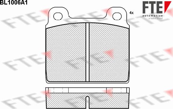 FTE BL1006A1 - Kit pastiglie freno, Freno a disco autozon.pro