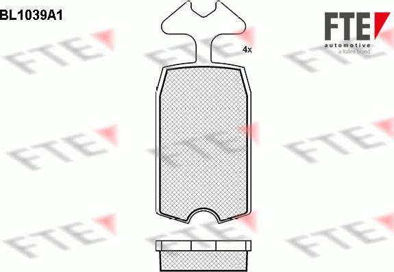 FTE 9010018 - Kit pastiglie freno, Freno a disco autozon.pro