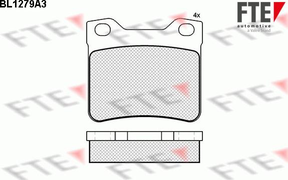 FTE BL1279A3 - Kit pastiglie freno, Freno a disco autozon.pro