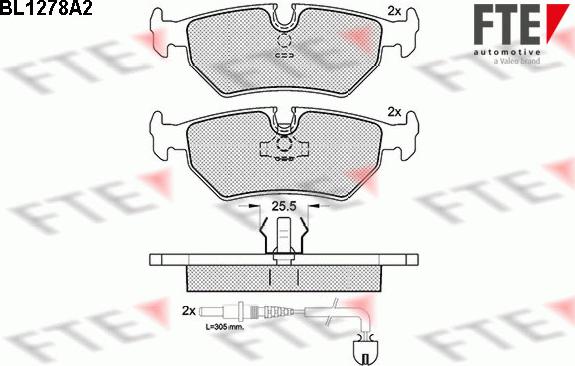 FTE 9010087 - Kit pastiglie freno, Freno a disco autozon.pro