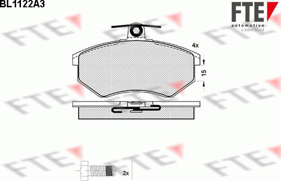 FTE 9010034 - Kit pastiglie freno, Freno a disco autozon.pro