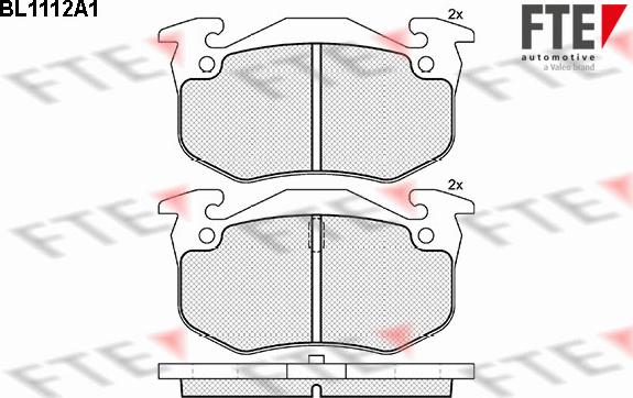 FTE BL1112A1 - Kit pastiglie freno, Freno a disco autozon.pro