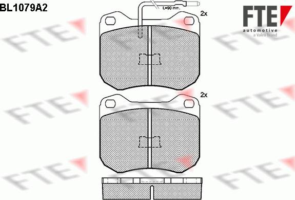 FTE 9010025 - Kit pastiglie freno, Freno a disco autozon.pro