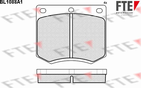 FTE 9010026 - Kit pastiglie freno, Freno a disco autozon.pro