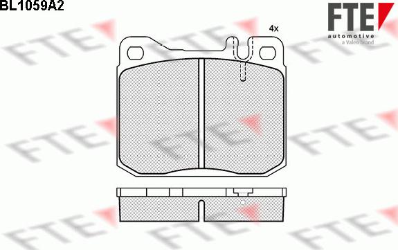 FTE 9010020 - Kit pastiglie freno, Freno a disco autozon.pro