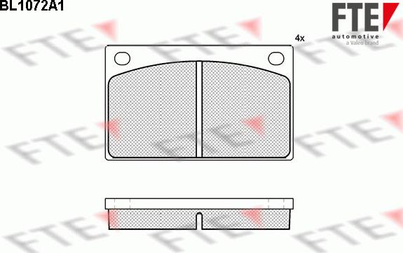 FTE 9010023 - Kit pastiglie freno, Freno a disco autozon.pro