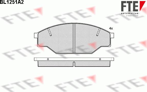 FTE 9010075 - Kit pastiglie freno, Freno a disco autozon.pro