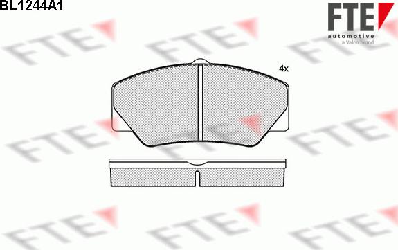 FTE 9010070 - Kit pastiglie freno, Freno a disco autozon.pro