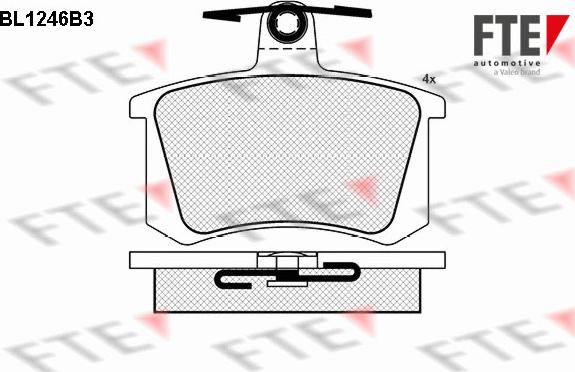 FTE 9010073 - Kit pastiglie freno, Freno a disco autozon.pro